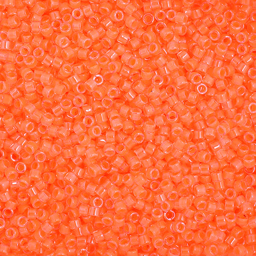 Delica 11/0 RD Light Orange Luminous Neon Color