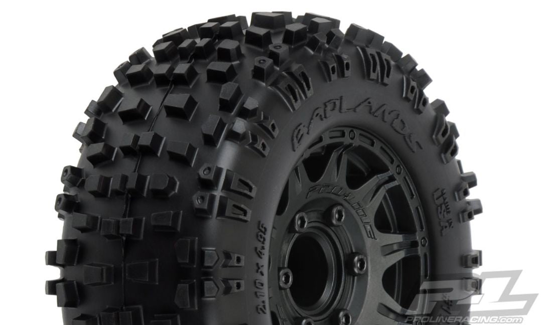 Badlands 2.8" All Terrain Tires Mounted On Raid