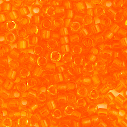 Delica 11/0 RD Orange Transparent