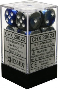 GEMINI 12D6 BLUE-STEEL/WHITE 16MM