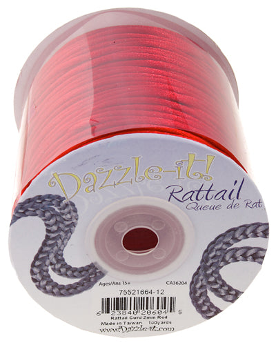 Rattail Cord 2Mm Red