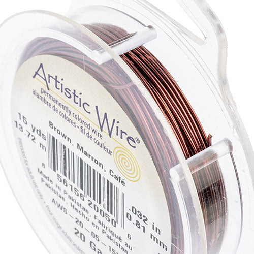 Art Wire 20ga Lead/Nickel Safe Brown