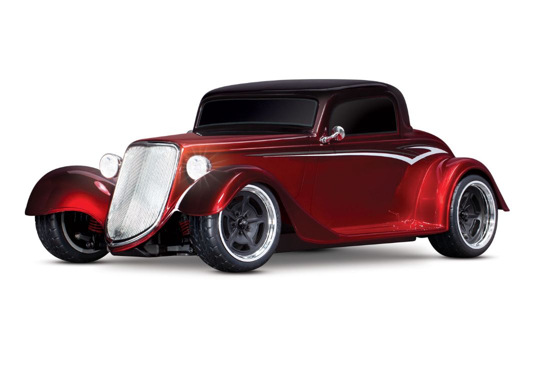 Traxxas Factory Five '33 Hot Rod Coupe: 1/10 Scale AWD Electric Supercar with TQ 2.4GHz radio system - Metallic Red Fade