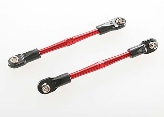 Traxxas 59mm Aluminum Turnbuckle Toe Link (Red) (2)