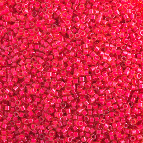 Delica 11/0 RD Poppy Red Luminous Neon Color