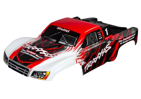 Traxxas Body, Slash 4X4, red (painted, decals applied)