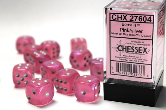 BOREALIS 12D6 PINK/SILVER 16MM