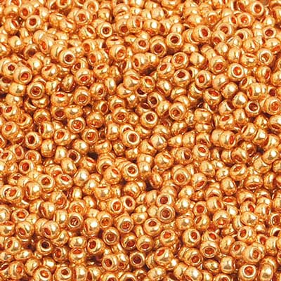 Czech Seed Beads 10/0 Metallic Gold 100 grams
