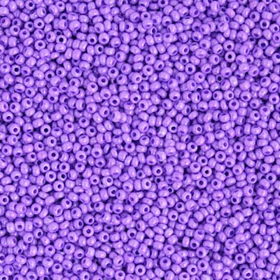Czech Seed Bead 10/0 Opaque Dyed Violet Strung
