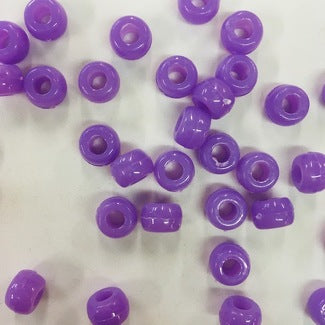 Plastic Beads - Pony - Opaque - 1000 Pieces - 9 Mm - Lilas
