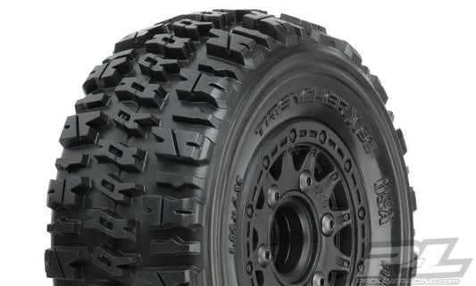 Pro-Line Trencher X SC 2.2"/3.0" All Terrain Tires Mounted on Raid Black 6x30 Removable Hex Wheels (2) for Slash 2wd & Slash 4x4 Front or Rear