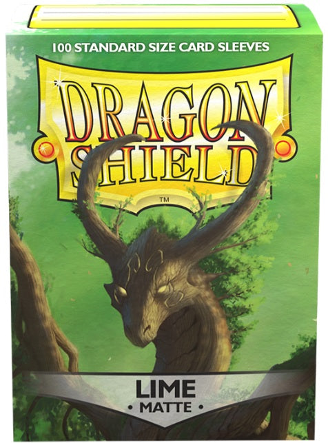 DRAGON SHIELD SLEEVES MATTE LIME 100CT (10/50)