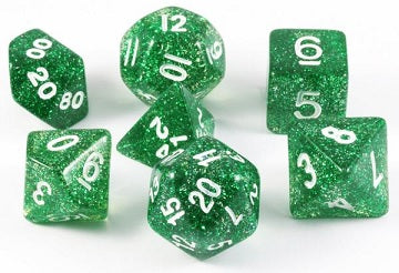 GLITTER 7-DIE SET GREEN/WHITE HOOK TUBE