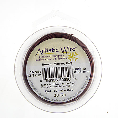 Art Wire 20ga Lead/Nickel Safe Brown