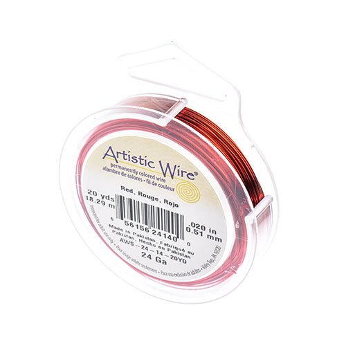Art Wire 24ga Lead/Nickel Safe Red