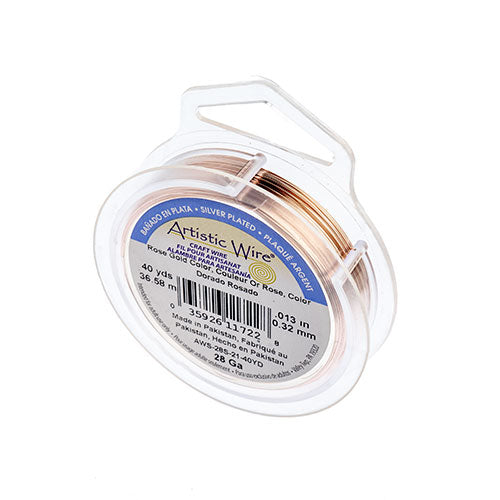 Art Wire 28ga Lead/Nickel Safe Rose Gold