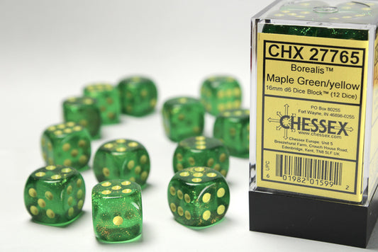 BOREALIS 12D6 MAPLE GREEN/YELLOW 16MM