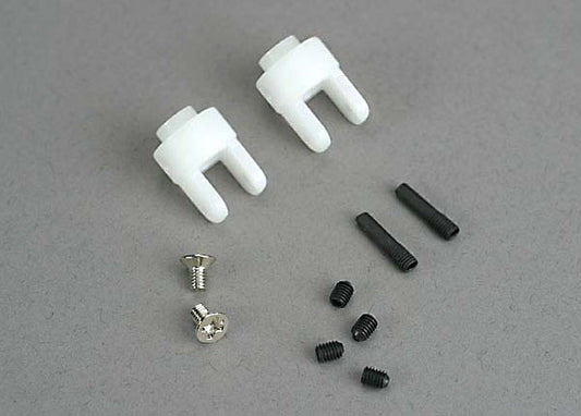 Traxxas Differential output yokes (2)/ 3x5mm countersunk screws (2)/ 3mm ser (set) screws (4)