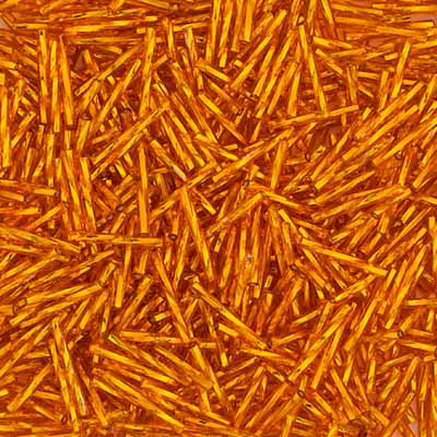 Czech Twisted Bugles 25mm S/L Dark Yellow 50 grams